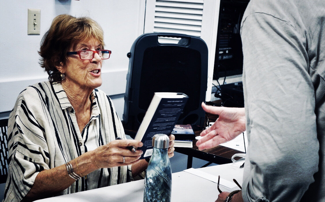 Last week I was invited to read and discuss my novel Without Her at the Monroe County Library in Key West. The very lively and enthusiastic audience came up with some interesting questions.